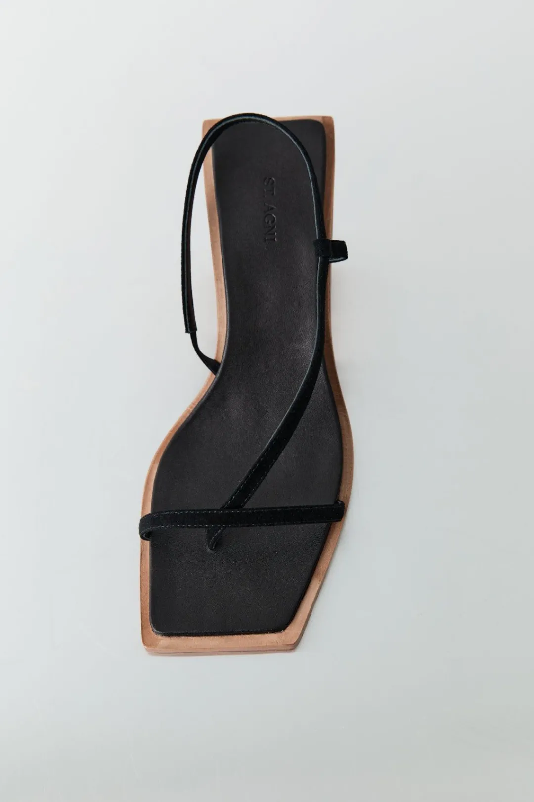 Heels*St. Agni Suede Strap Heel - Black