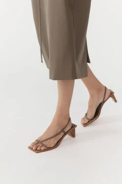 Heels*St. Agni Suede Strap Heel - Kelp