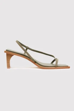 Heels*St. Agni Suede Strap Heel - Kelp