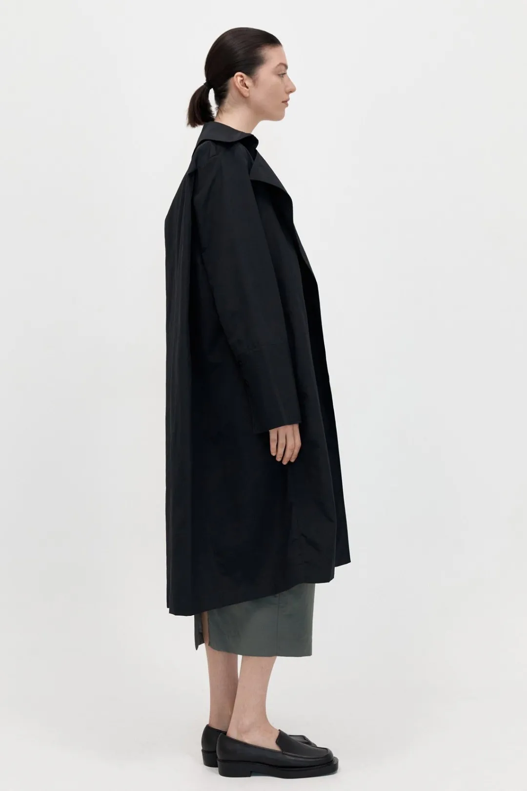 Jackets*St. Agni Summer Trench Coat - Black