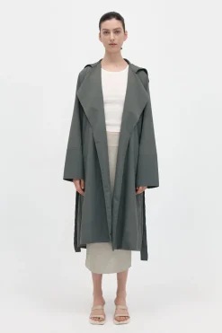 Jackets*St. Agni Summer Trench Coat - Thyme