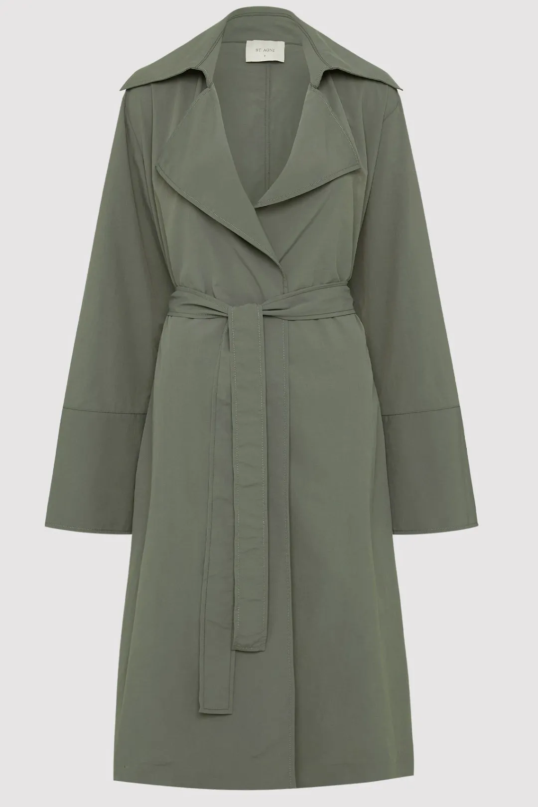 Jackets*St. Agni Summer Trench Coat - Thyme