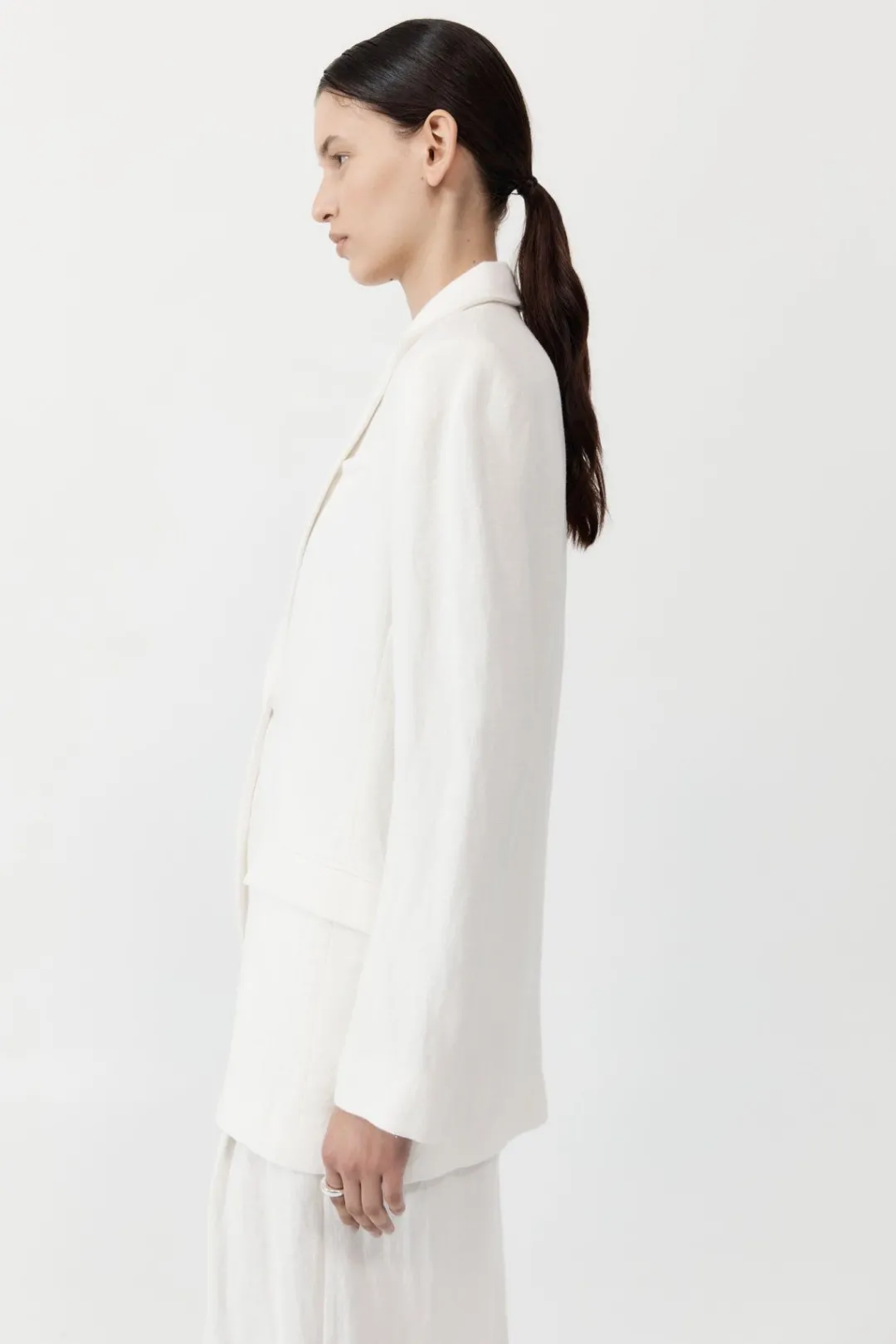 Jackets*St. Agni Tailored Linen Blazer - Ivory