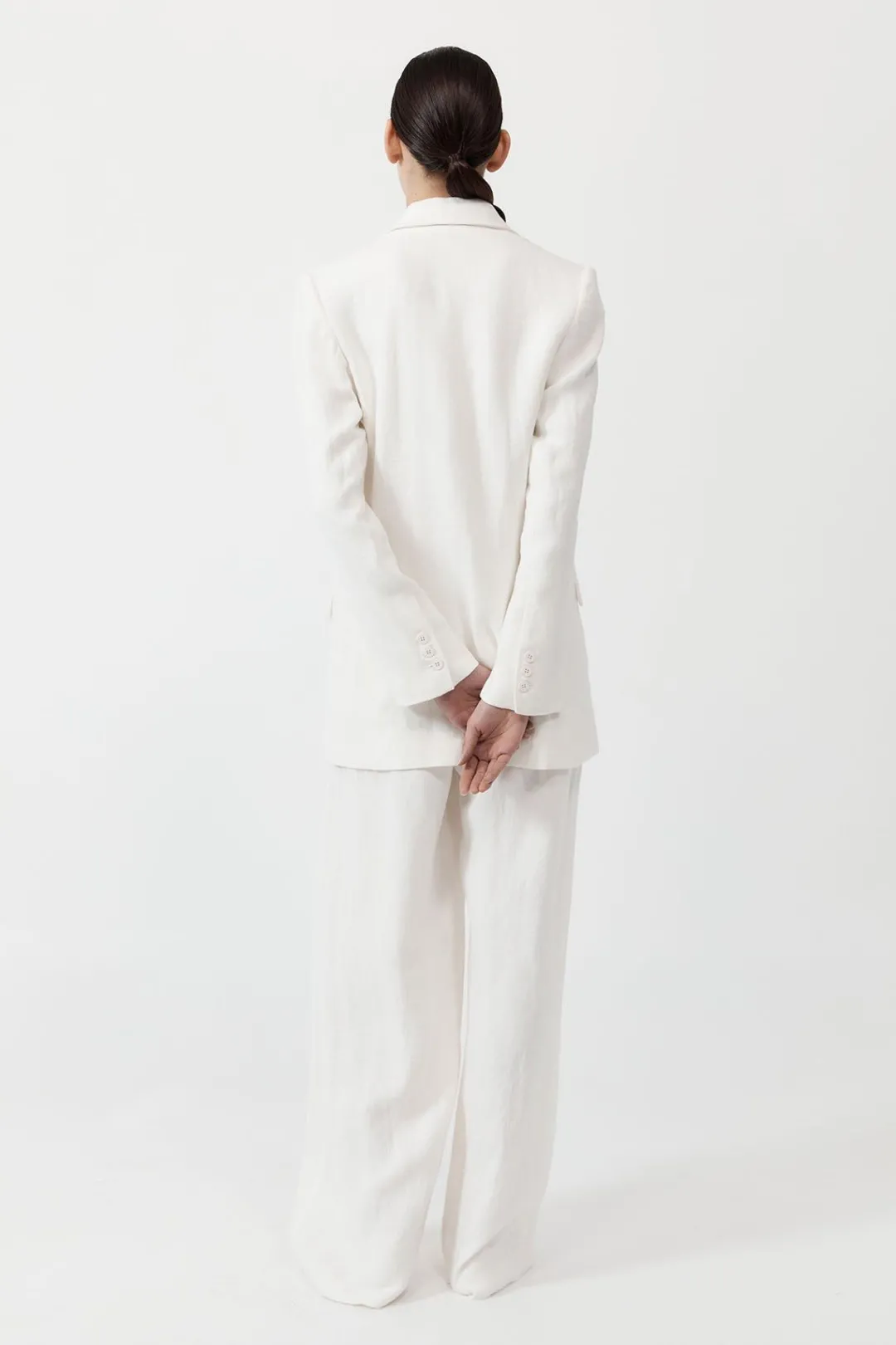 Tailoring*St. Agni Tailored Linen Pants - Ivory