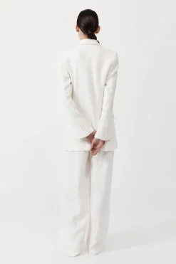 Pants*St. Agni Tailored Linen Pants - Ivory