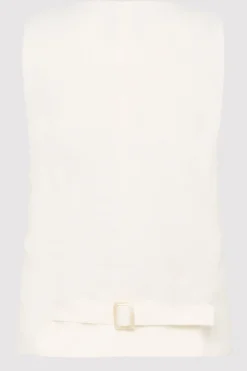 Tailoring*St. Agni Tailored Linen Vest - Ivory