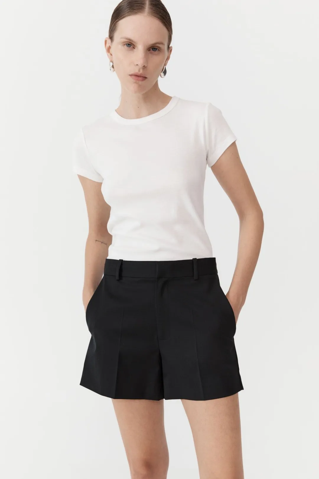 Tailoring*St. Agni Tailored Shorts - Black