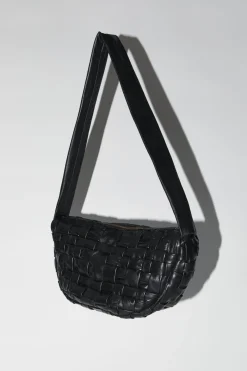 Bags*St. Agni Textured Crescent Bag - Black