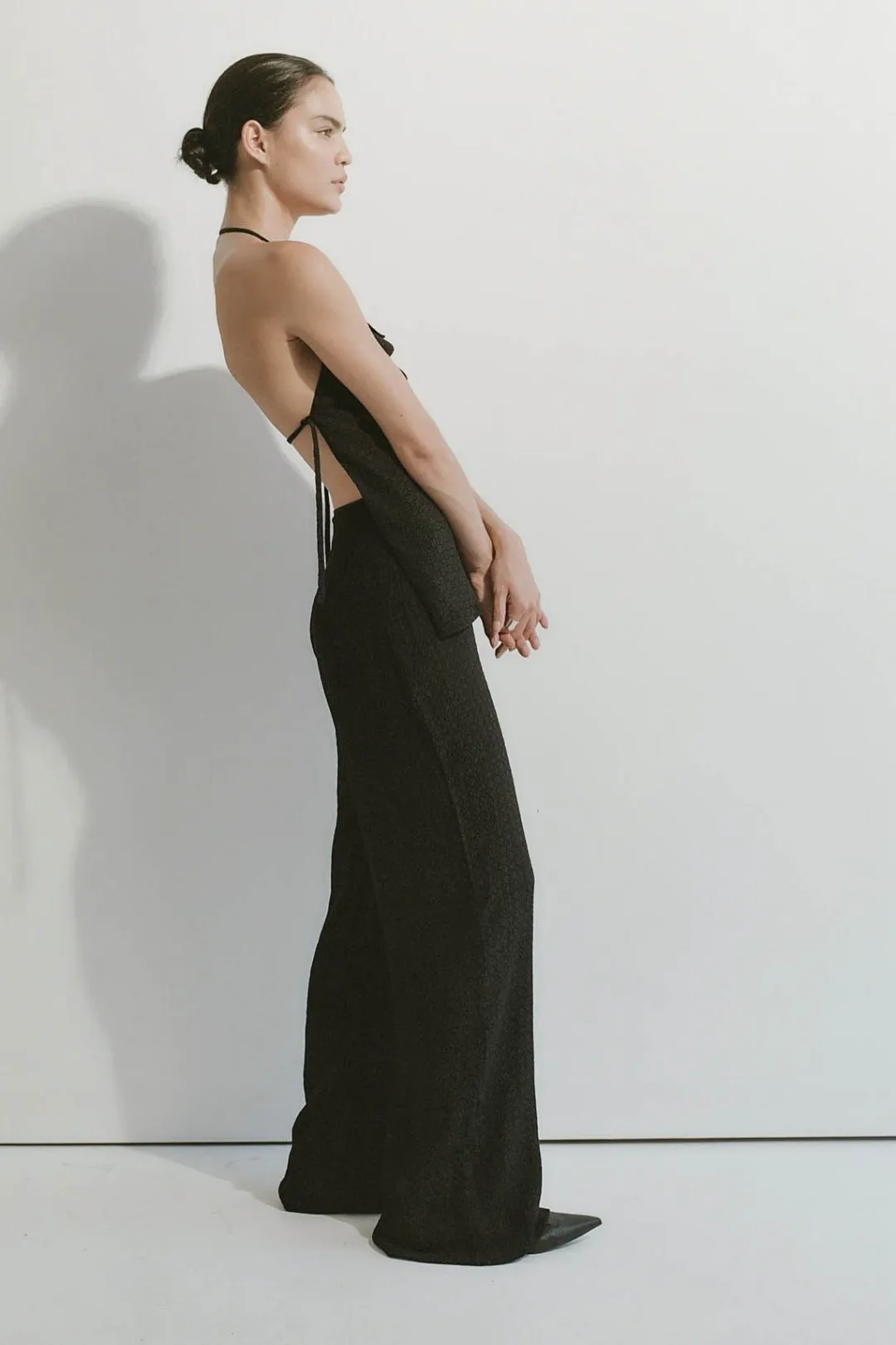 Pants*St. Agni Textured Silk Pants - Black