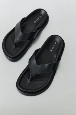 Slides*St. Agni Thong Slide - Black