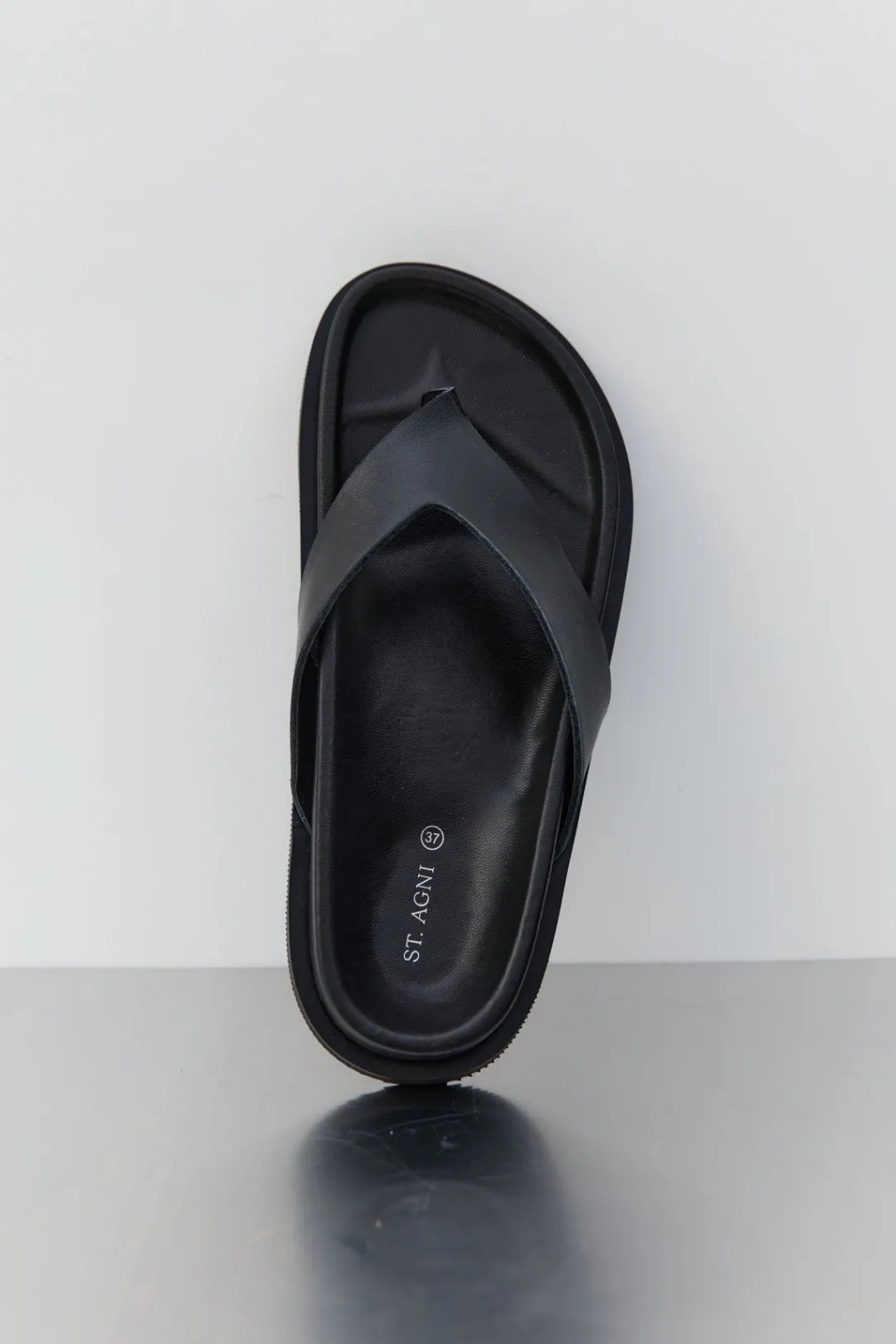 Slides*St. Agni Thong Slide - Black