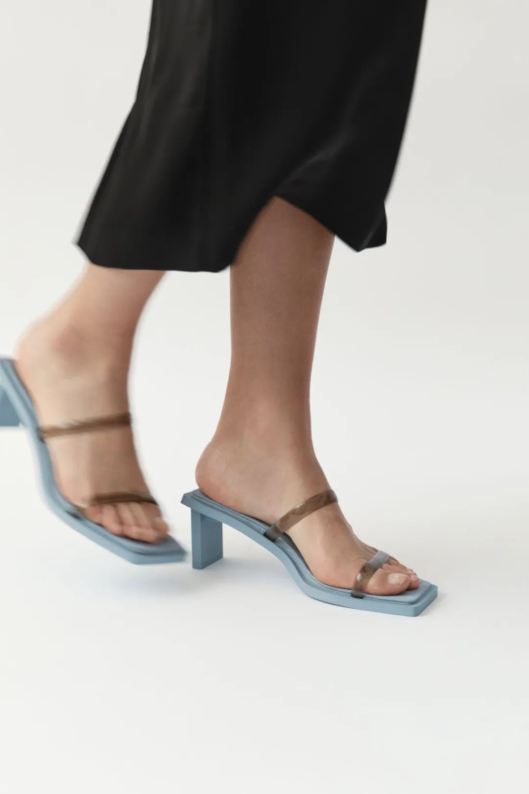 Heels*St. Agni Transparent Heel - Slate