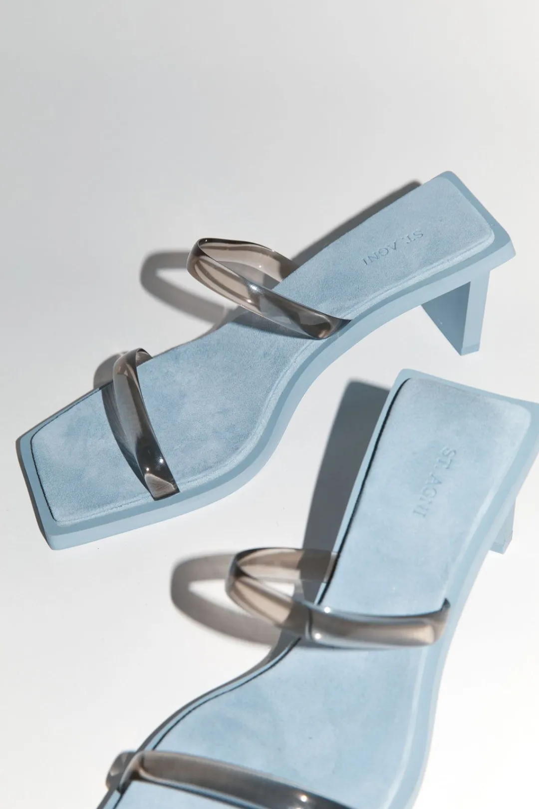 Heels*St. Agni Transparent Heel - Slate