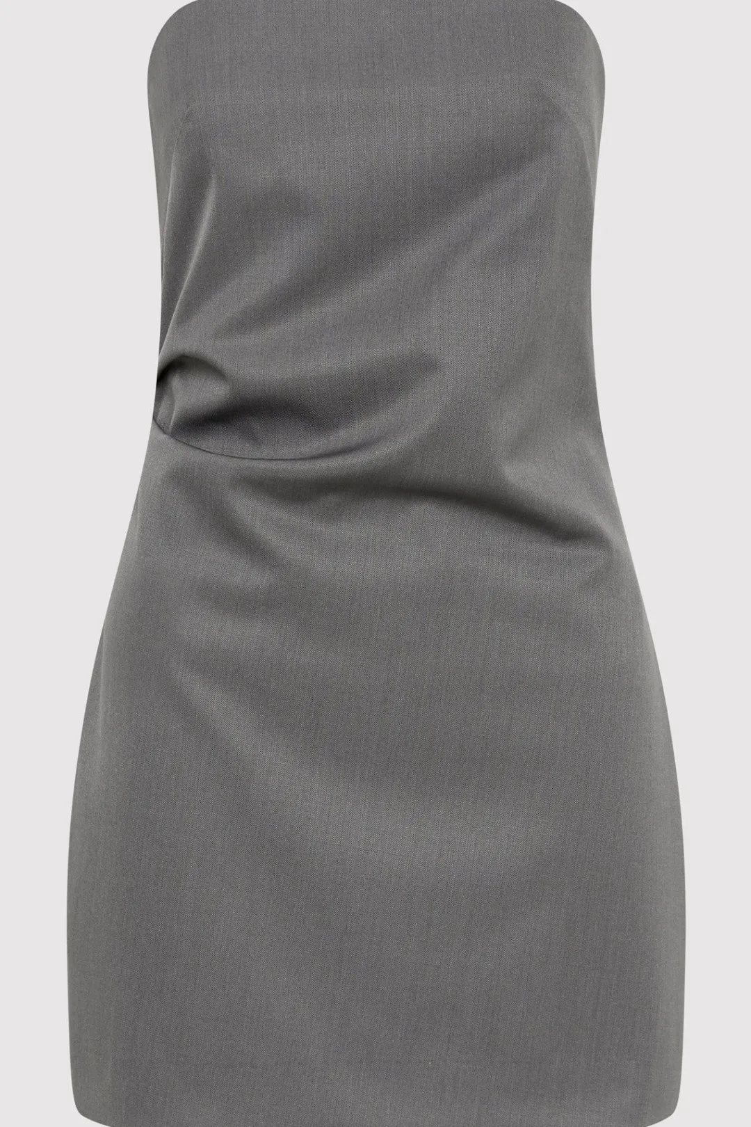 Tailoring*St. Agni Tuck Mini Dress - Pewter Grey