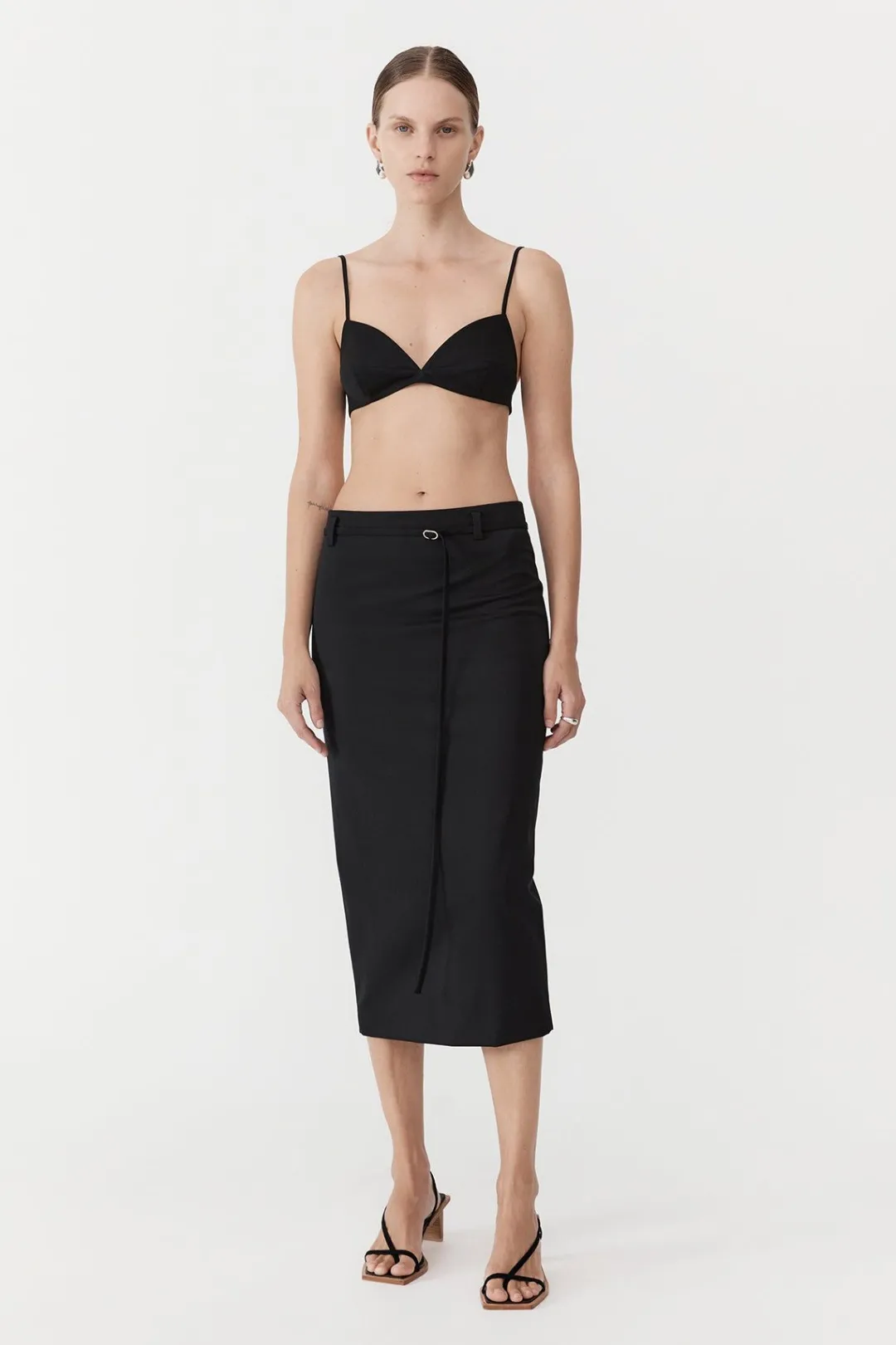 Tops*St. Agni Utilitarian Bralette - Black
