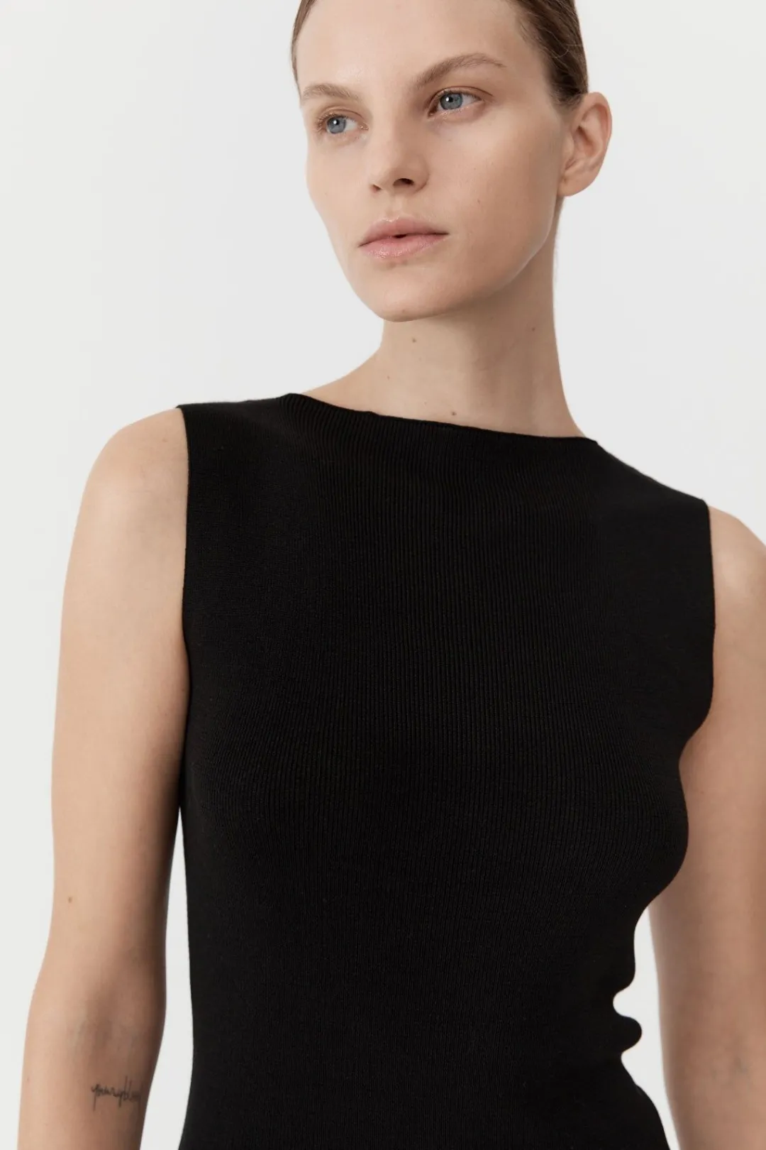 Knitwear*St. Agni Vas Knit Mini Dress - Black