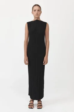 Dresses*St. Agni Vas Pleat Knit Dress - Black