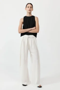 Tops*St. Agni Viscose Shell Top - Black
