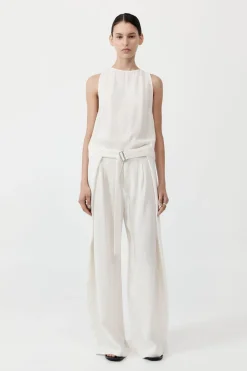 Tops*St. Agni Viscose Shell Top - Off White
