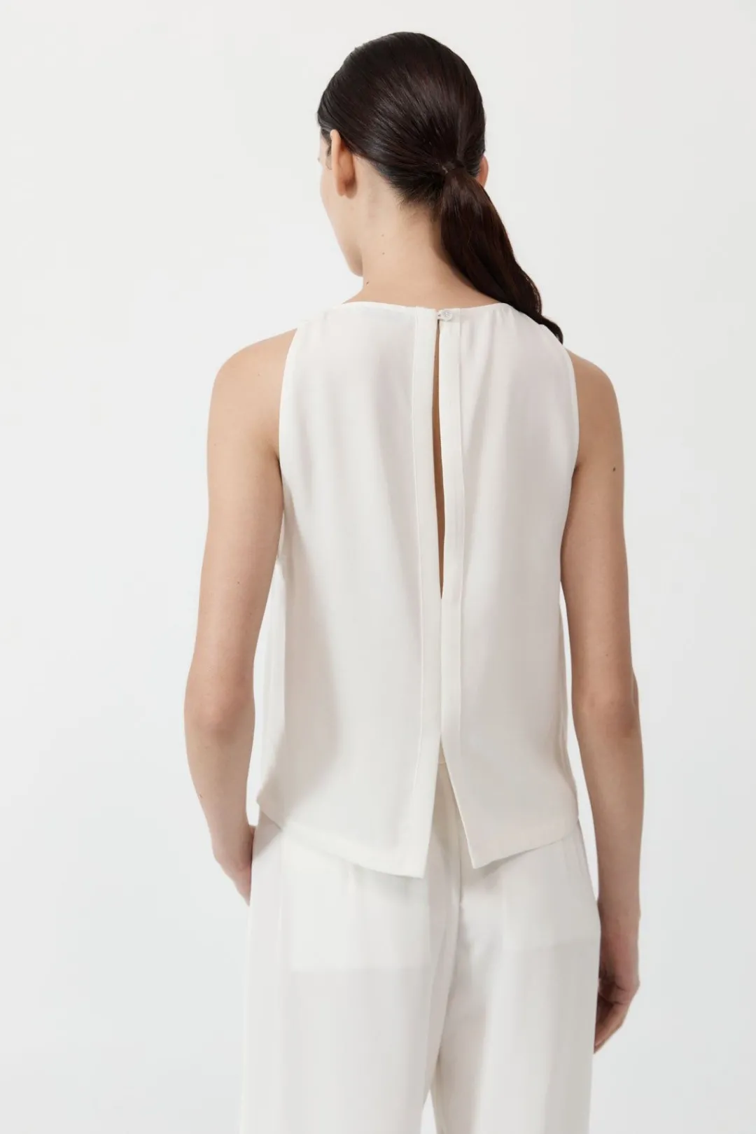 Tops*St. Agni Viscose Shell Top - Off White