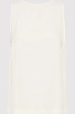 Tops*St. Agni Viscose Shell Top - Off White