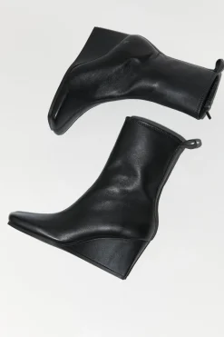 Wedges*St. Agni Wedge Boot - Black