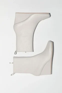 Wedges*St. Agni Wedge Boot - Cool White
