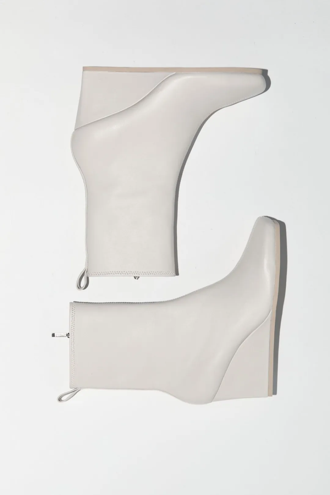 Wedges*St. Agni Wedge Boot - Cool White