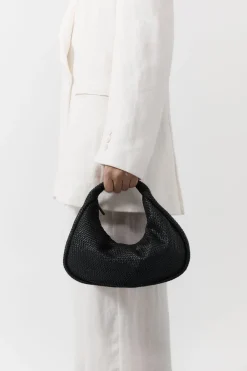 Bags*St. Agni Woven Bon Bon Bag - Black