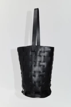 Bags*St. Agni Woven Bucket Bag - Black