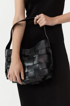 Bags*St. Agni Woven Mini Tote - Black