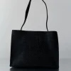 Bags*St. Agni Woven Minimal Mini Tote - Black