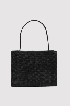 Bags*St. Agni Woven Minimal Mini Tote - Black