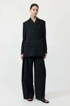 Unisex*St. Agni Wrap Blazer - Black