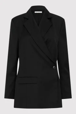 Unisex*St. Agni Wrap Blazer - Black