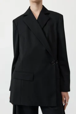 Tailoring*St. Agni Wrap Blazer - Black