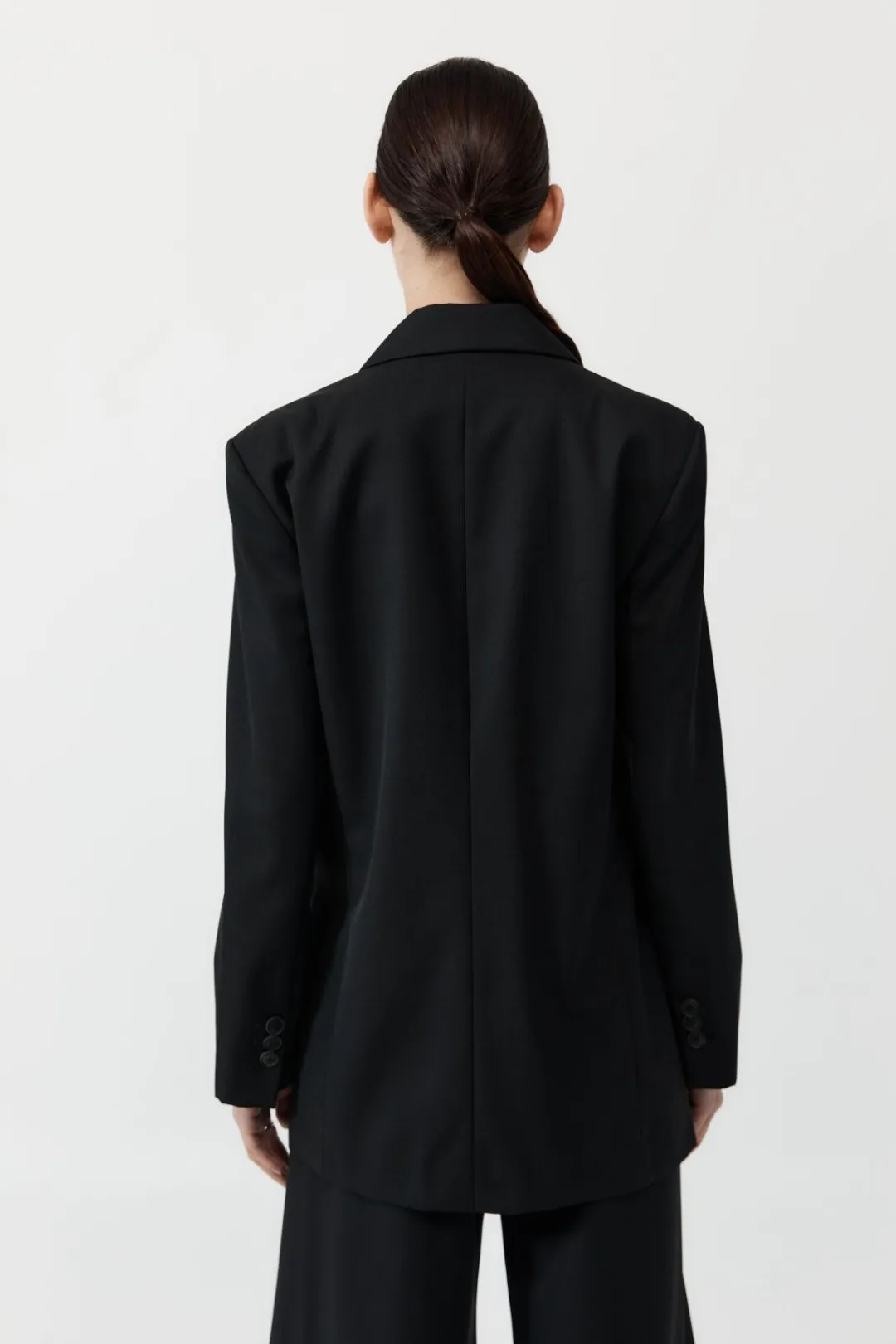 Tailoring*St. Agni Wrap Blazer - Black