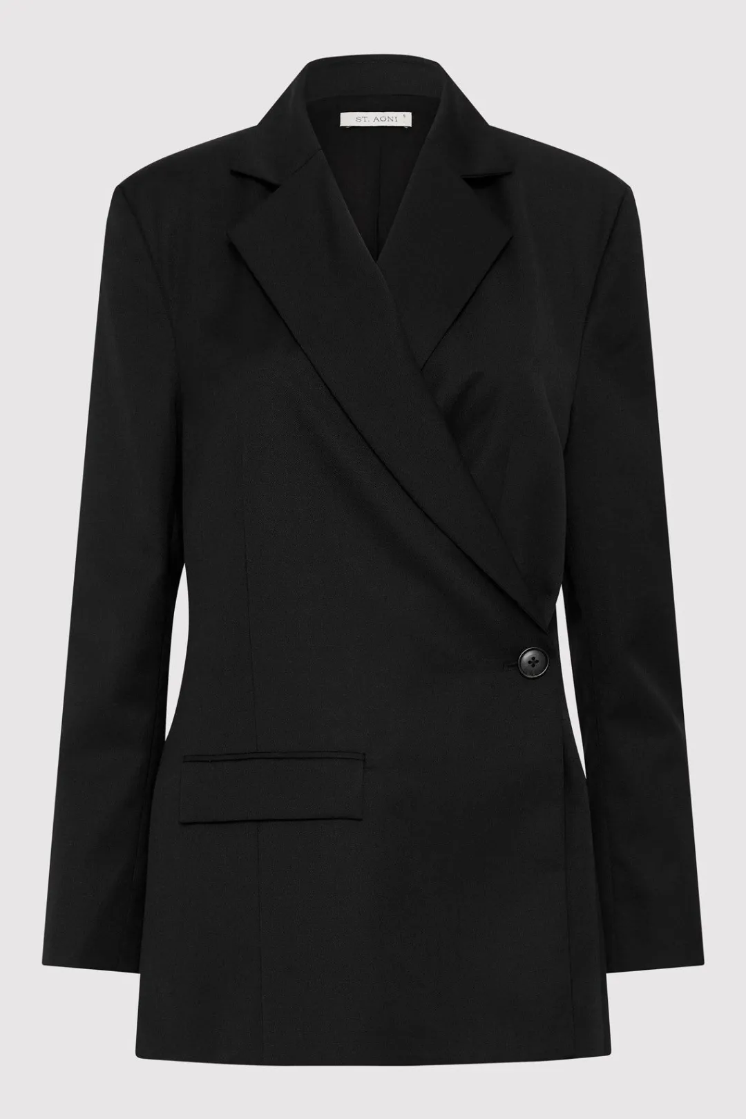 Tailoring*St. Agni Wrap Blazer - Black
