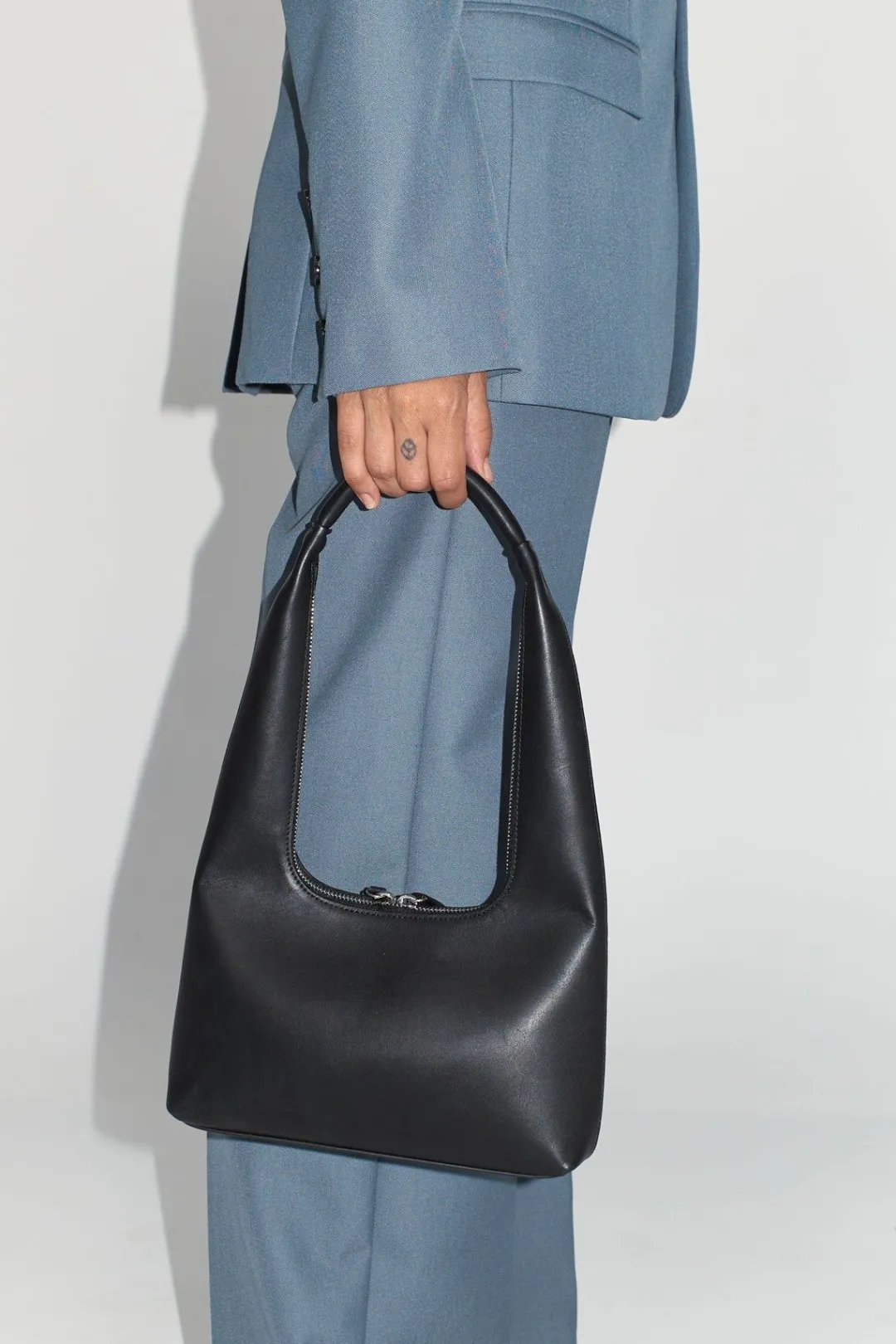 Bags*St. Agni Zip Detail Mini Bag - Black
