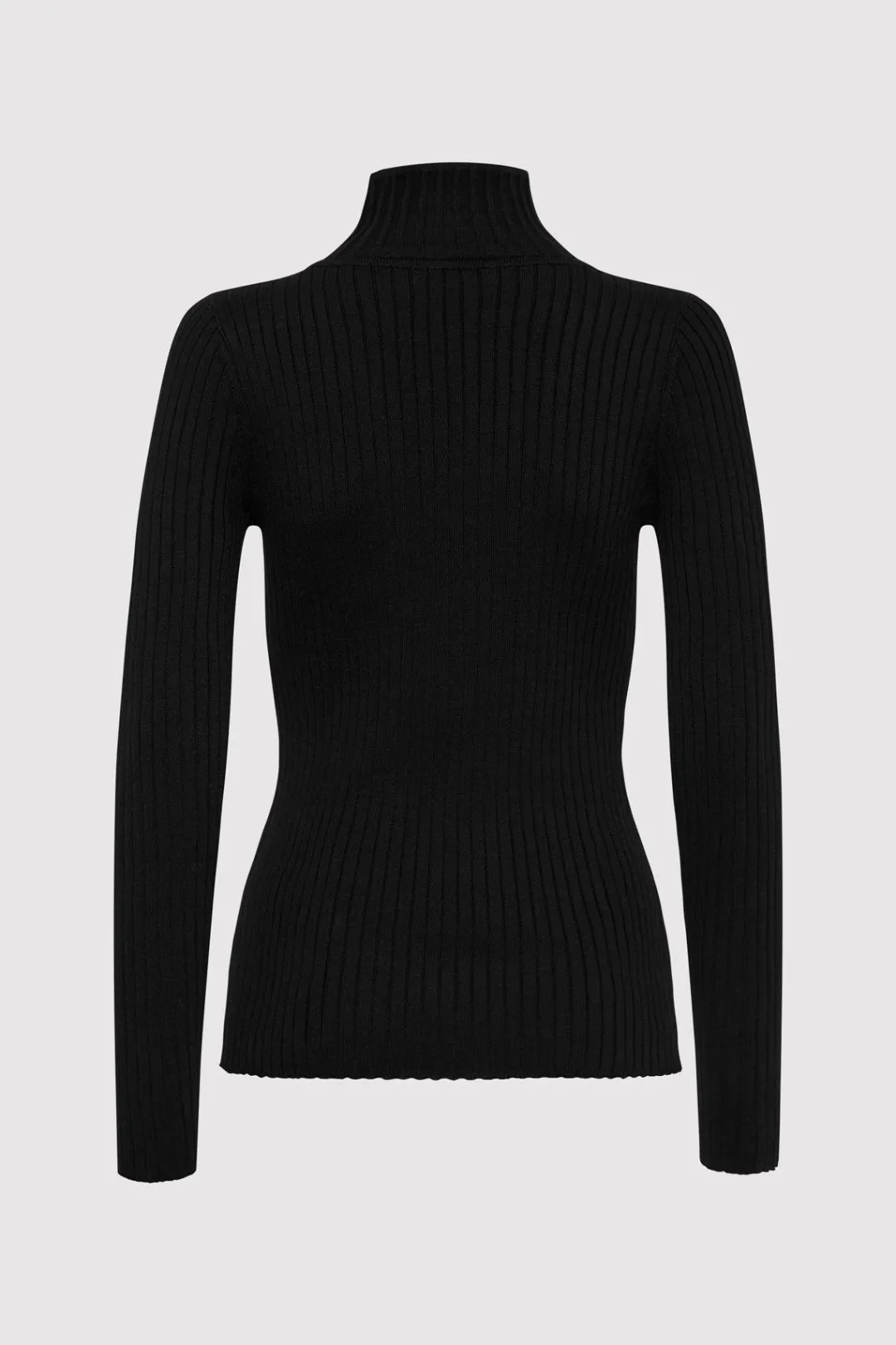 Tops*St. Agni Zip Front Top - Black