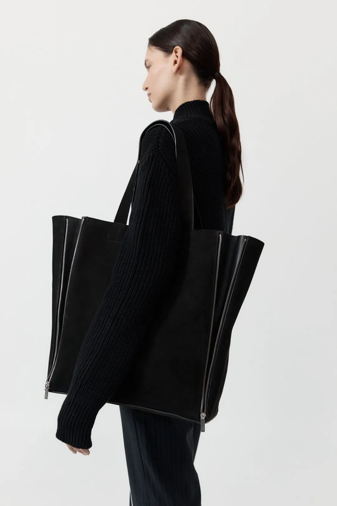 Bags*St. Agni Zip Tote Bag - Black
