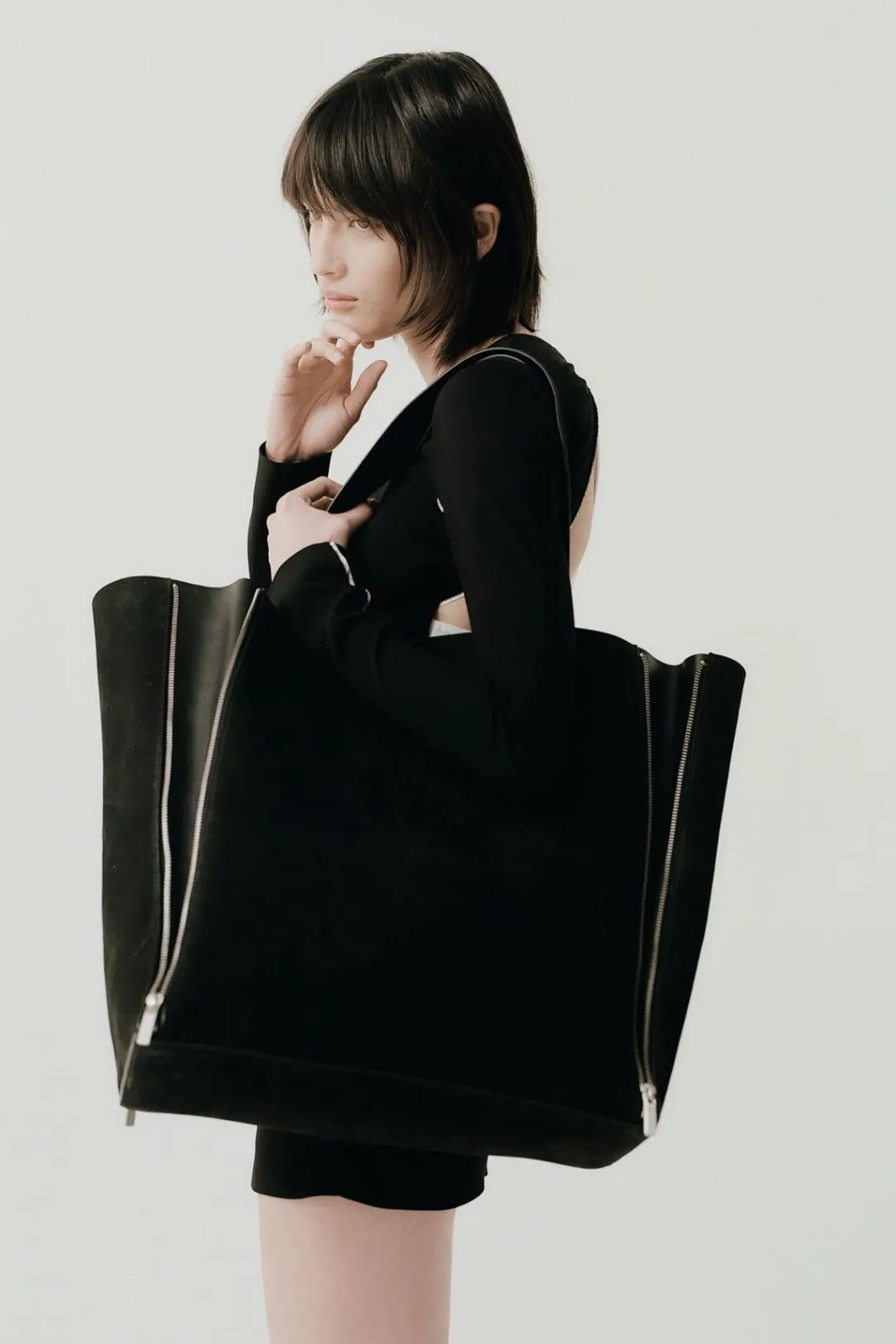Bags*St. Agni Zip Tote Bag - Black